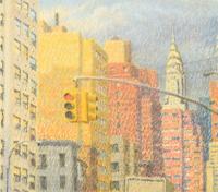 Yvonne Jacquette Pastel Cityscape Drawing - Sold for $2,125 on 02-08-2020 (Lot 205).jpg